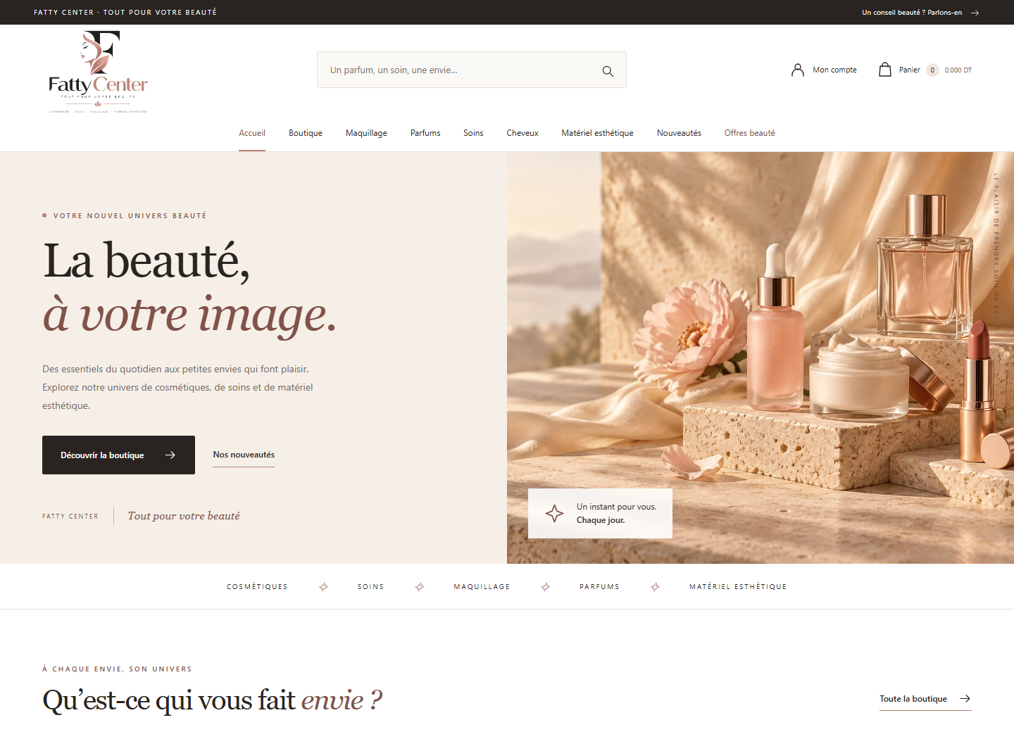 Capture du site Fatty Center
