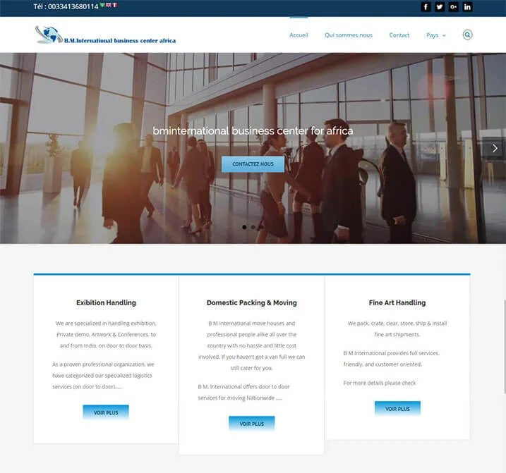 معاينة الموقع: BM International