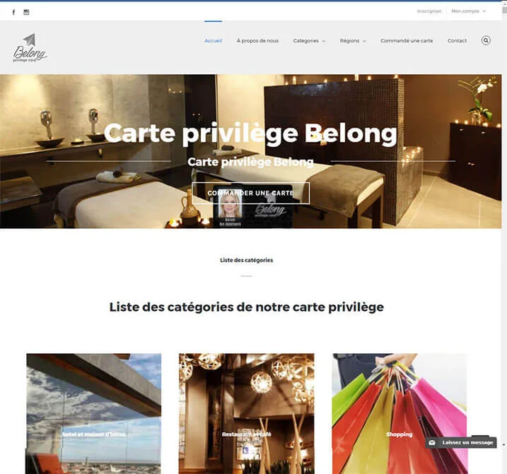 معاينة الموقع: carte fidélité belong