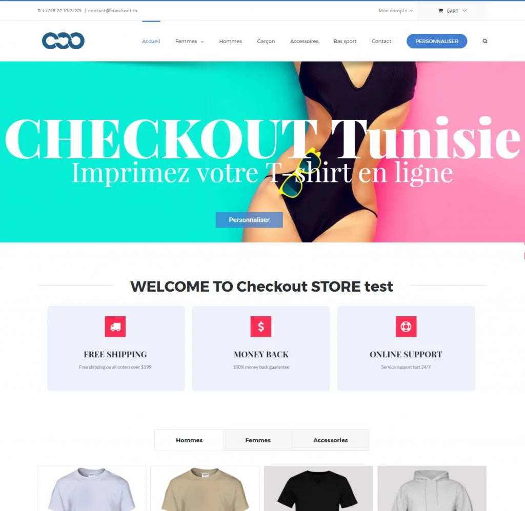 معاينة الموقع: Checkout