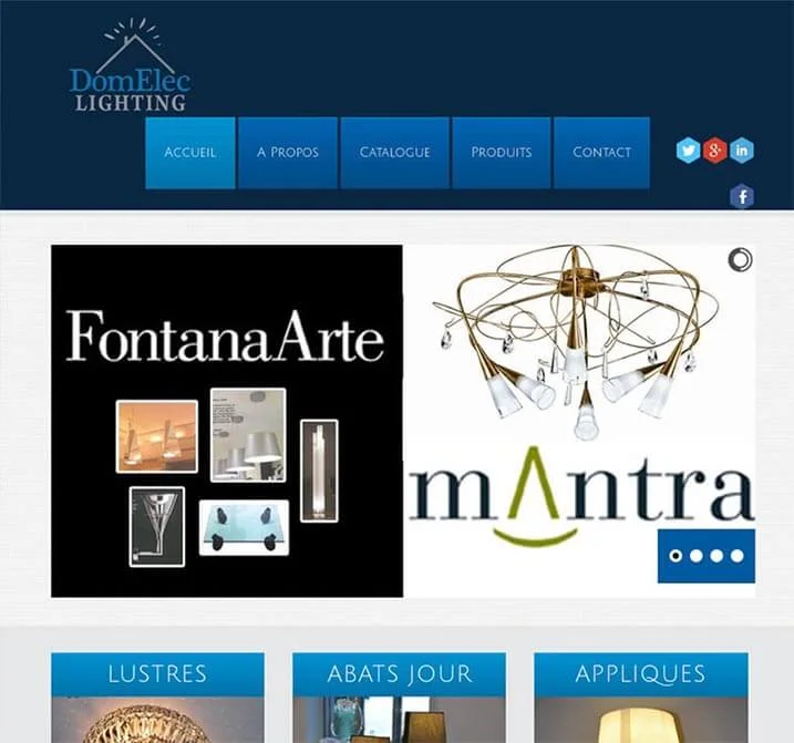 معاينة الموقع: Domelec Lighting