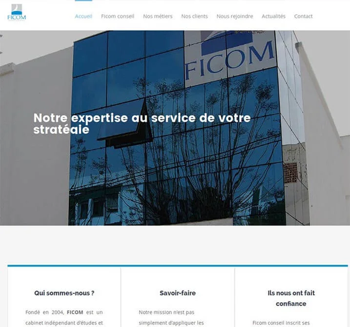معاينة الموقع: Ficom conseil